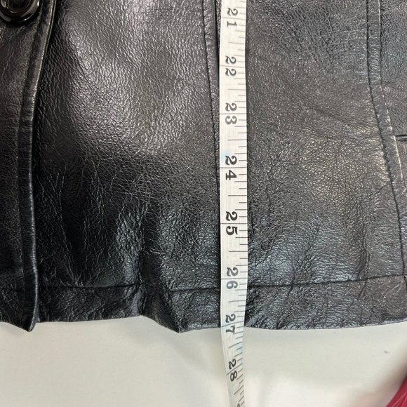 Vintage Serge Platini Leather Jacket Size 1X Milan Italy - Picture 7 of 7